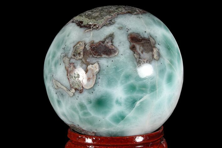 Polished Larimar Sphere - Dominican Republic #168161